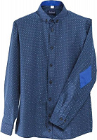 Рубашка детская LILUS р. 122-128 синий 2011/9мод.05 