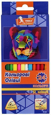 Карандаши цветные 12 шт./24 цвета ЦК42-22 Умка