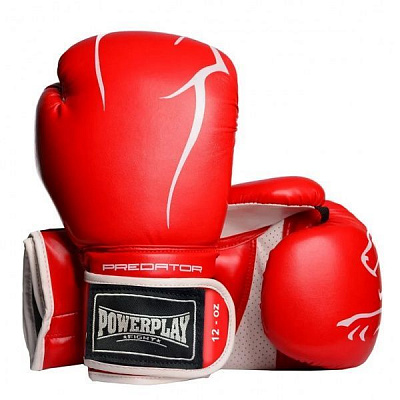 Боксерские перчатки PowerPlay р. 12 12oz 3018 красный