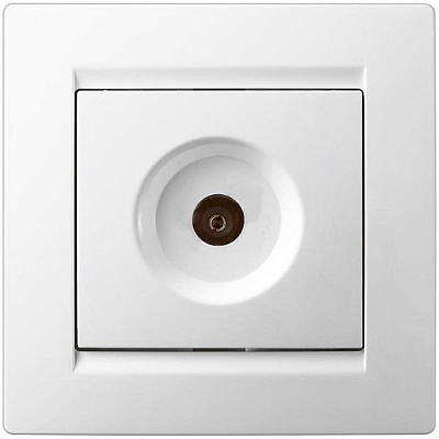 Розетка TV проходная UP! (Underprice) One белый 706-0202-129