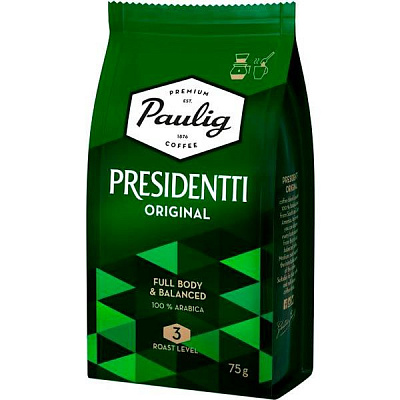Кофе молотый Paulig Presidentti 75 г 6411300166428 