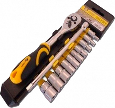Набор головок торцевых с трещоткой Сталь 12 шт. 70000