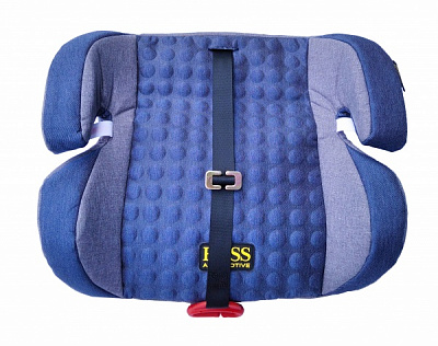 Автокресло-бустер Happy Baby BOSS AUTOMOTIVE HB605 синий с серыми вставками blue