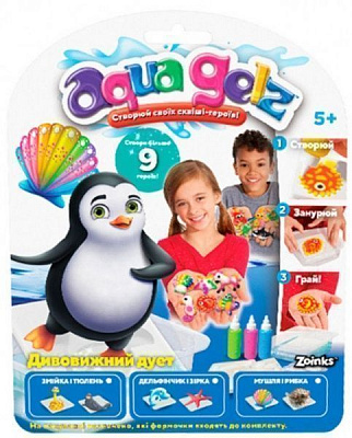 Набір для ліплення Aqua gelz Дивовижний дует - ЗМІЙКА І ТЮЛЕНЬ 40203-02A