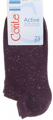 Шкарпетки Conte ACTIVE ультракороткі 16С-62СП 085 р. 23 баклажановий 1 шт.