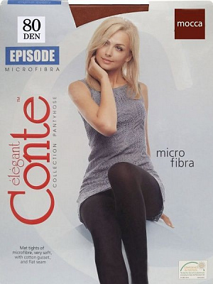 Колготки Conte EPISODE 80 den mocca р. 6 темно-коричневий