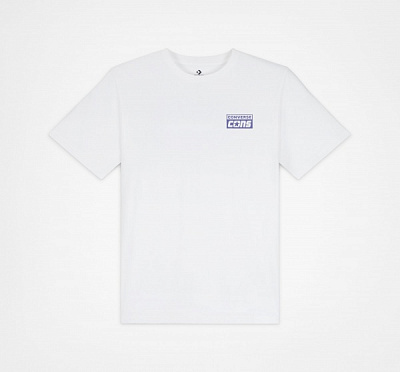 Футболка Converse Cons Short Sleeve Tee 10021134-A08 р.L білий із фіолетовим