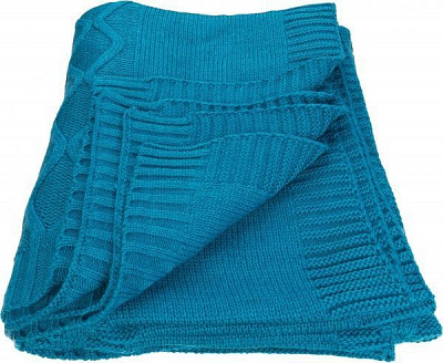 Плед в'язаний Carmel 140x180 см морська хвиля SoundSleep
