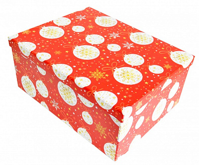 Коробка подарункова новогодние украшения 37.5 х29 см 11102127010