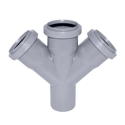 Хрестовина каналізаційна Європласт 50x50x50 мм 45°