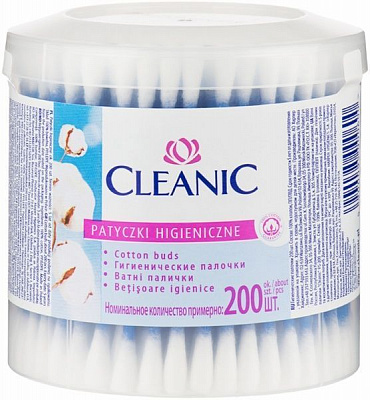 Ватні палички Cleanic Soft&Comfort 200 шт. (кругла)