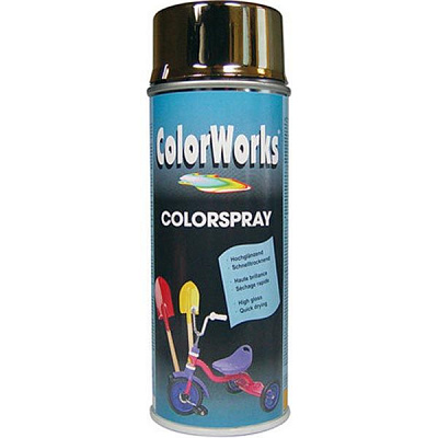 Аэрозоль ColorWorks хром-золото 400 мл