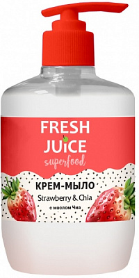 Крем-мыло Fresh Juice Superfood Strawberry & Chia 460 мл