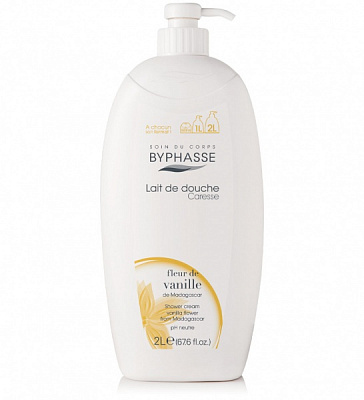 Крем-гель для душу Byphasse Caresse квіти ванілі 2000 мл