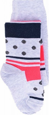 Колготки дитячі Conte-Kids TIP-TOP 408 7С-78СП р.92-98 світло-сірий-малиновий