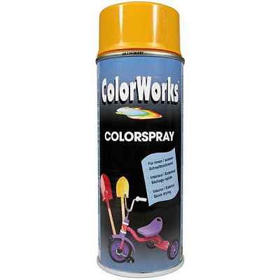 Аэрозоль ColorWorks универсальный золотисто-желтый 400 мл