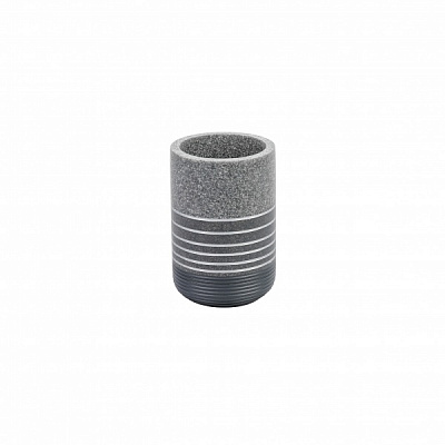 Стакан для зубных щеток Axentia Зальта серый 260 мл 133880