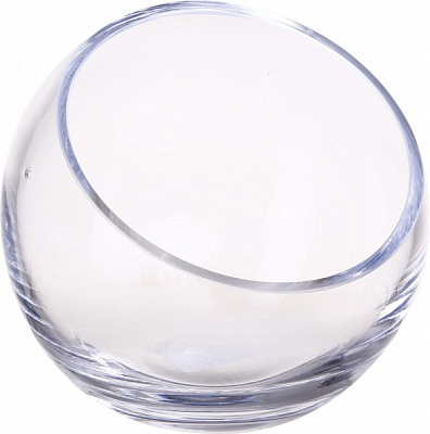 Ваза Снегирь H13 D14 см 13 см прозорий 