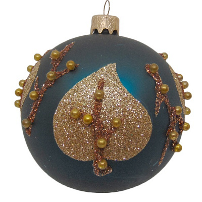 Шар новогодний d80 с декором 9670/27293 