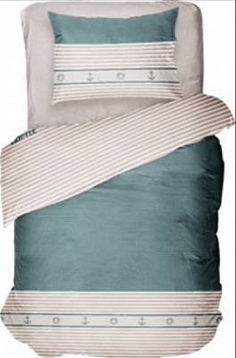 Комплект постільної білизни 1,5 сп. Sealine синій Luna
