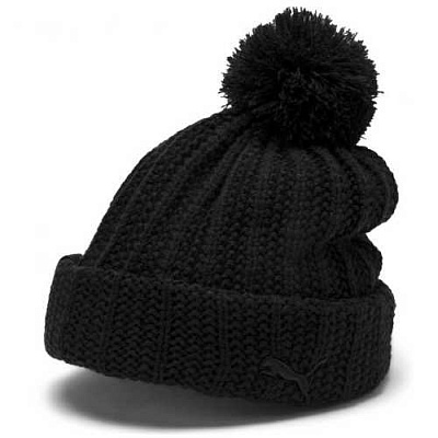 Шапка Puma SF LS Pom Pom Beanie 02238201 OS черный