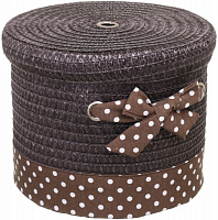 Корзина плетеная с текстилем Tony Bridge Basket 30x29x24 см DSA16-7CD-3 