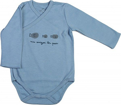 Боди детское Sasha р.80 голубой 4154/6 