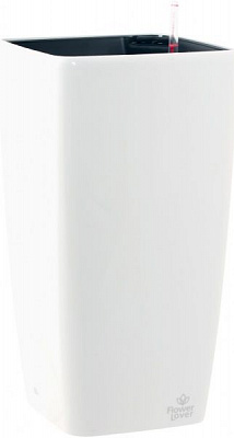 Горщик пластиковий Plastkon Flower Lover Quadrato квадратний 11л білий