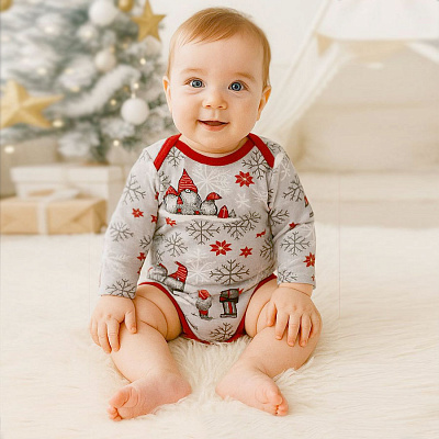 Боди детское унисекс Blanka Гном р.68-74 красный 110885