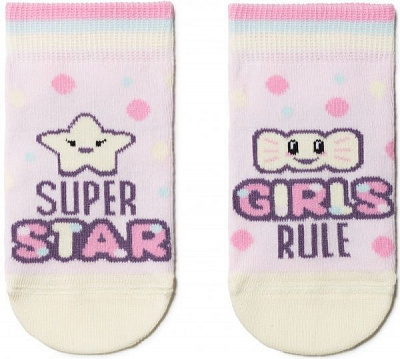 Шкарпетки дитячі Conte-Kids CK Веселі ніжки 17С-10СП 464 р.14 світло-рожевий