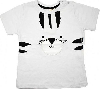 Футболка Macca Boy 9075 з котом р.86 білий