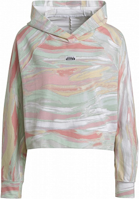 Джемпер Adidas CROPPED HOODIE GN4292 р. 42 разноцветный