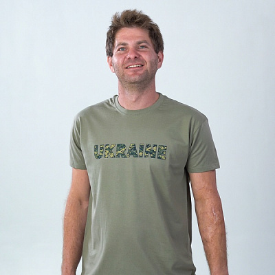 Футболка чоловіча Sol's Imperial 190 Ukraine 11500268/140M р.M хакі
