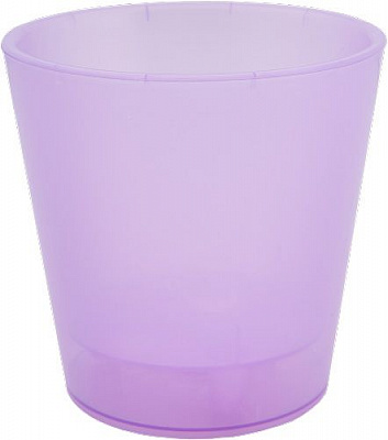 Горшок Алеана Деко круглый 1л фиолетовый/прозрачный (114038) 