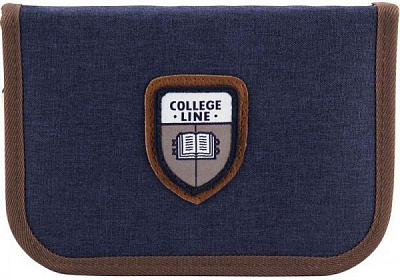 Пенал школьный Education K18-621-11 KITE синий с розовым