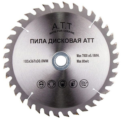 Пиляльний диск A.T.T.  185x30x1.7 Z24