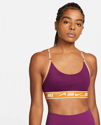 Бра Nike W NK DF INDY LOGO BRA DM0560-610 р.M темно-фіолетовий