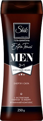 Гель для душу Шик Men Extra Tonus 3 в 1 250 мл