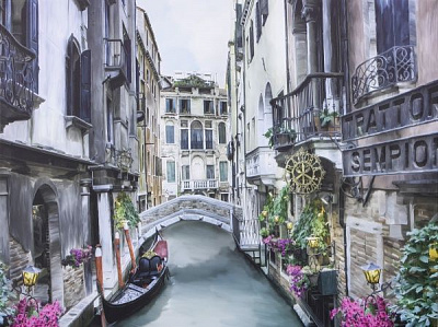 Репродукция Улочки Венеции 60x80 см Styler 