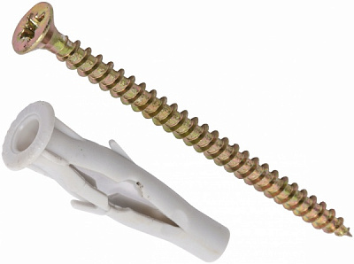 Дюбель быстрого монтажа распорный 8x60 мм 20 шт. с шурупом Expert Fix