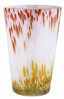 Ваза скляна Wrzesniak Glassworks Confetti опал 35 см різнокольоровий 