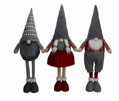 Декорация новогодняя Гном в ассортименте (ST28-240507 ) 70 см