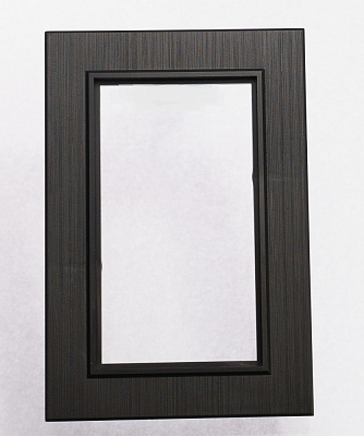 Рамка для двойной розетки Makel Karea Line универсальная дымчатый 86280710