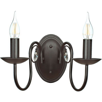 Бра Victoria Lighting 2x40 Вт E14 черный Luce/AP2 