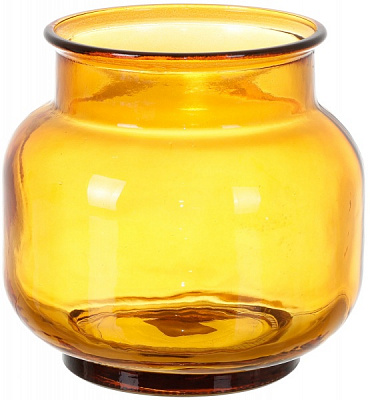 Ваза скляна San Miguel FLORERO 4757DB08 18 см помаранчевий