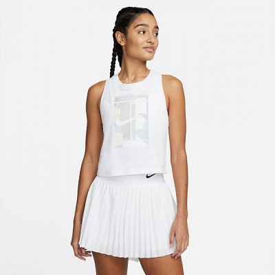 Майка Nike W NKCT TANK SSNL COURT DD8723-100 р.XL белый