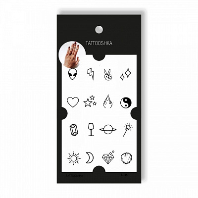 Временная татуировка Tattooshka Мини хайп L-35