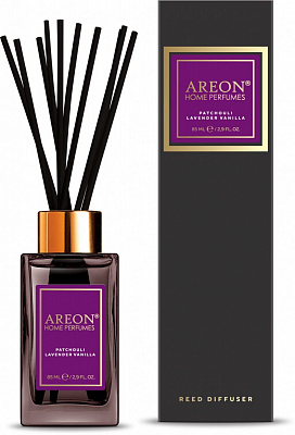 Аромадиффузор с палочками Areon Home Perfumes Premium 85 мл Пачули-Лаванда-Ваниль