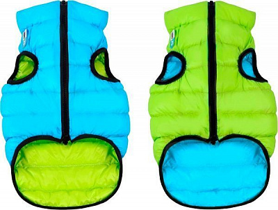Куртка Airy Vest двухсторонняя для собак XS 25 салатово-голубая