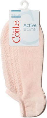 Шкарпетки жіночі Conte Active (ультракороткі) 19С-185СП 179 р. 23 персик